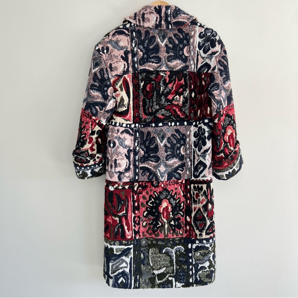 Zara Multicolor Patterned Coat - image 8